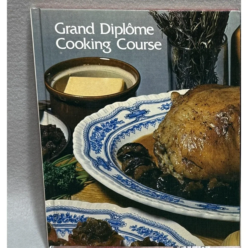 Vintage 1972 Grand Diplôme Cooking Course Vols 17-20 HC Cookbook Gourmet Recipes